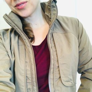Lululemon size 6, Always Effortless Jacket - Frontier khaki tan lightweight